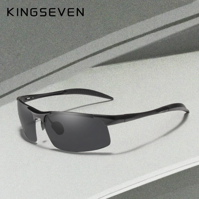 Kingseven Брендовые мужские очки, поляризованные солнцезащитные очки с покрытием, мужские солнцезащитные очки, женские очки, очки ночного видения, очки для вождения 7523