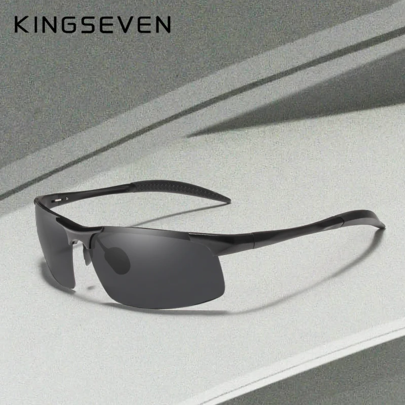 

Kingseven Brand Men Glasses Polarized Coating Sunglasses Men Sun Glasses Women Goggles Night Vision Driving Sunglass 7523