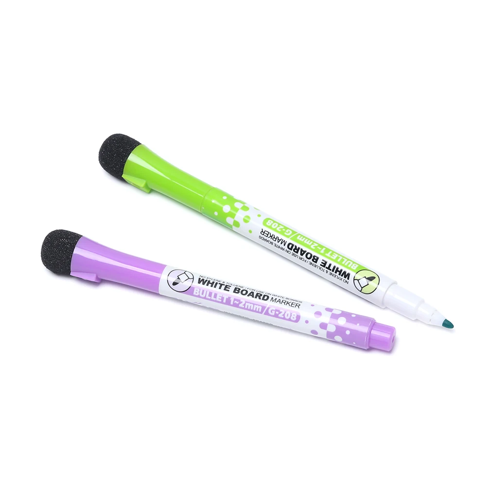 

1PC Magnetic Whiteboard Drawing Pen Erasable Dry White Board Markers Magnet Eraser Office School Supplies 8 colors