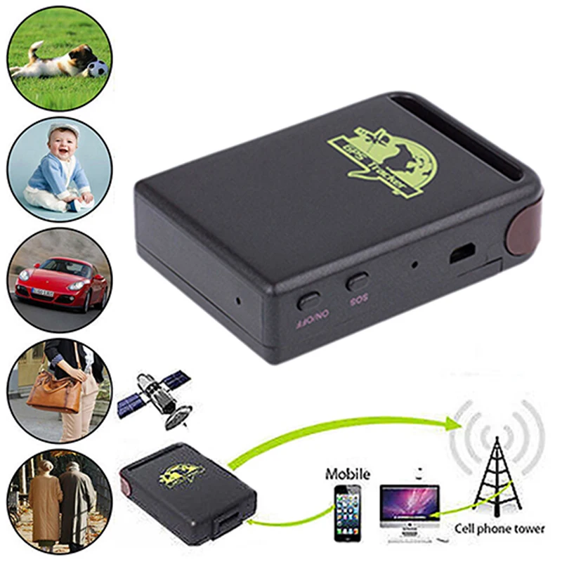 GPS Locator Vehicle GSM TK102B Car Mini Realtime Online GSM GPRS Tracking Device Locator GPS Tracker TK 102 for Kids Cars Pet