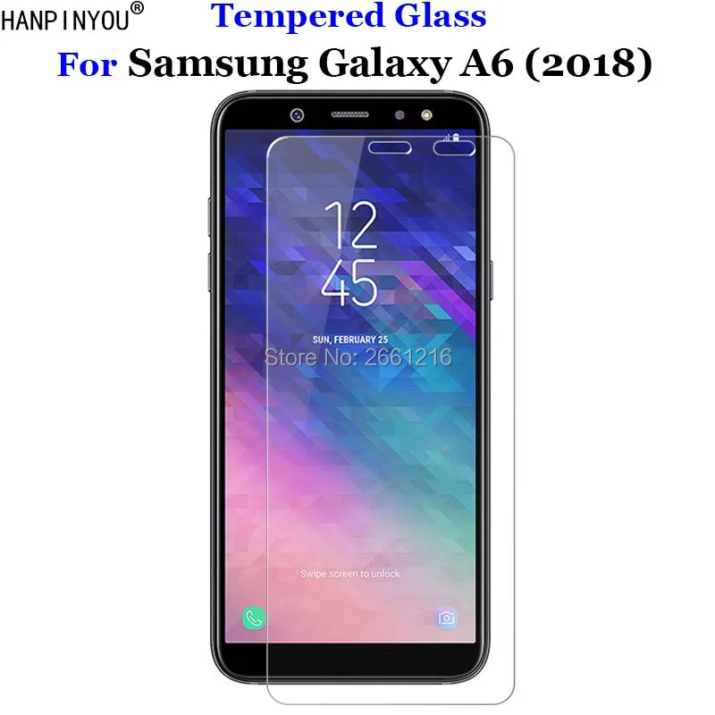 Закаленное стекло 9H 2.5D премиум-класса для Samsung Galaxy A6 (2018) A600F 5 6 дюйма | Мобильные