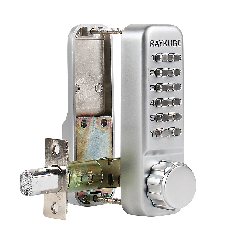 RAYKUBE паролем с Deadbolt Keyless Digital механический замок для офиса блокировка дверей дома Водонепроницаемый R-388