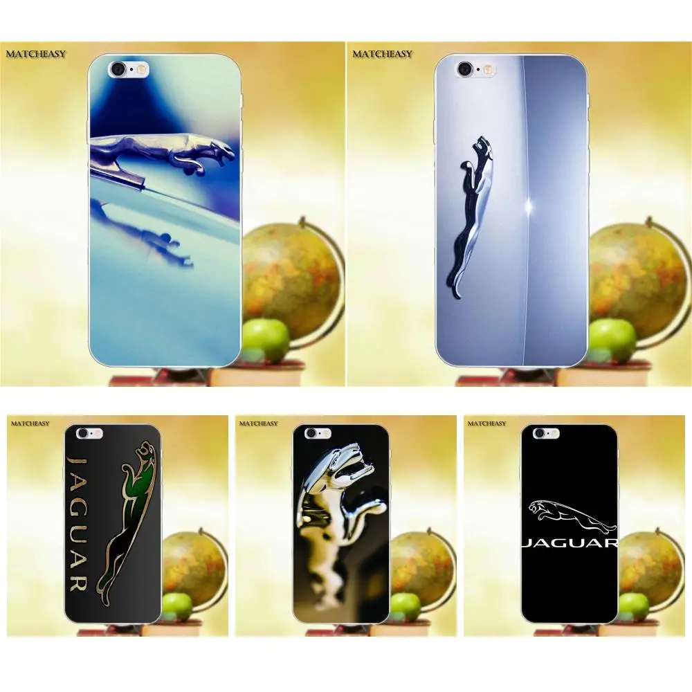 Мягкие силиконовые прозрачные чехлы из ТПУ чехол с логотипом Jaguar для Apple iPhone X XS Max