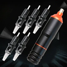 Новая Перманентная машинка для перманентного макияжа с пятью Комплекты Игл роторная тату-машина поставка PTM4307-5