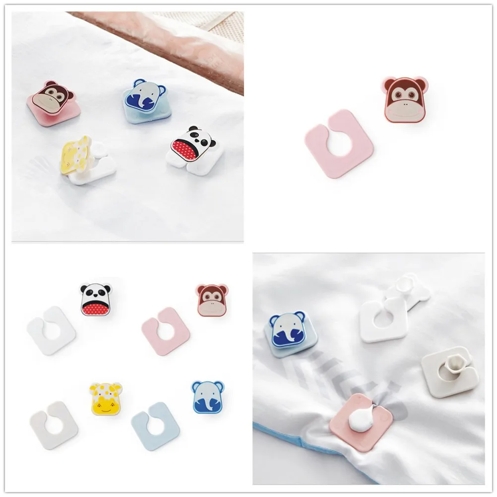 

4Pcs Blankets Cartoon Comforter Bed Duvet Donuts Holders Tweezers Clam Forceps