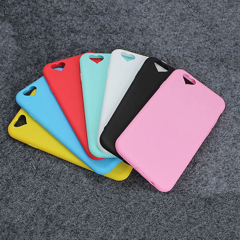 

New Love Hole Case for iPhone 6 Cover Candy Colors Soft TPU Silicon phone Cases for iPhone 6 6S 7 Plus 5 5S SE Coque Accessories