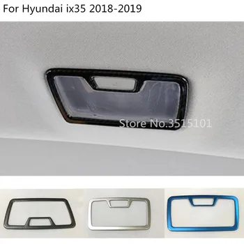 

car stainless steel back rear tail read reading switch light lamp frame trim panel 1pcs For Hyundai IX35 2018 2019 2020