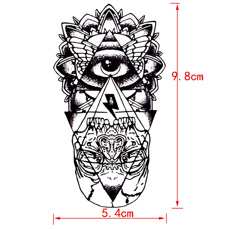 Глаз Божий Водонепроницаемый Временные татуировки стикер Тотем хна тату боди-арт поддельные татуировки Божьи глаза флэш-тату для женщин мужчин
