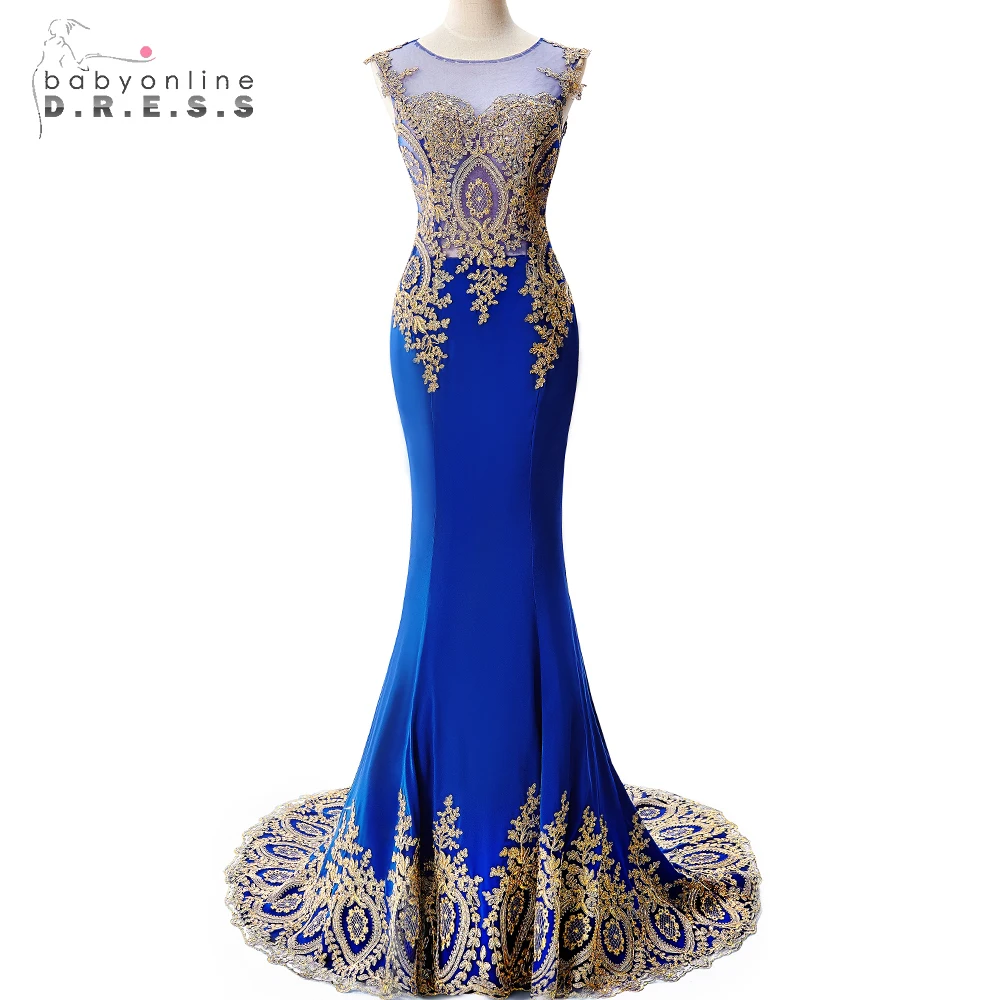 Prom Dresses In Colors Red Black Blue Prom | robe de soiree longue 2017 summer style gold appliques Prom Dresses In Colors Red Black Blue Prom | robe de soiree longue 2017 summer style gold appliques