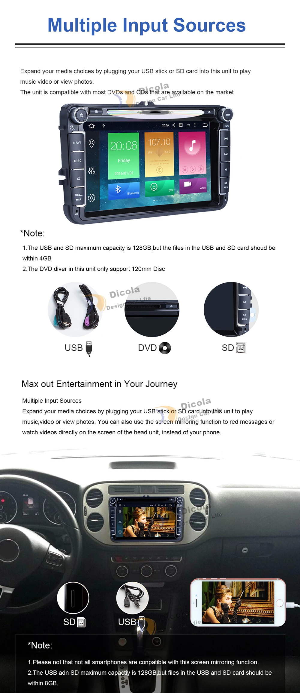 Excellent Android 8.0 4G+32G Octa Core 2 din Car DVD PLAYER For Ford Mondeo S-max Focus C-MAX Galaxy Fiesta Form Fusion Radio stereo 9