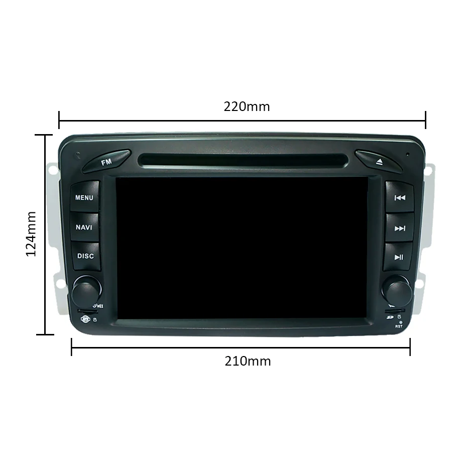Top DSP IPS 4G 64G Android 9.0 Car DVD PLAYER For Mercedes Benz W209 W203 M ML W163 Viano W639 Vito Vaneo GPS radio stereo PC 32