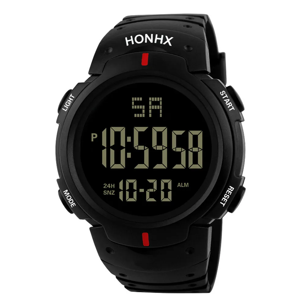  Mode männer LED Camping Out Digitale Quarz Military Luxus Sport Datum Uhren Männer LED Digital Acti