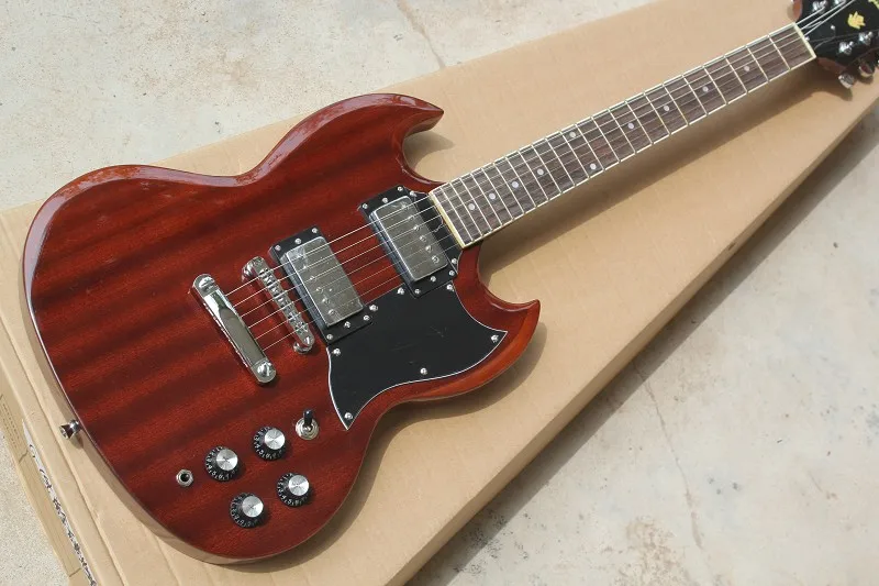 

Free Shipping Factory custom shop New high quality reddish brown SG Electric Guitar 914