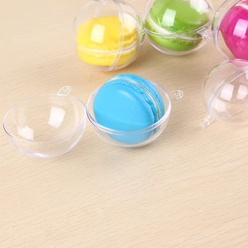 

75pcs 4/5cm Ball Christmas Tree Decor Ornament Type Box Transparent Plastic Craft Christmas Gift Boxes plastic ball