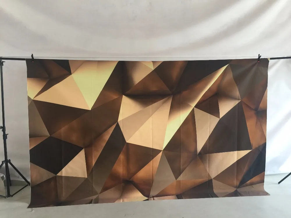 Allenjoy фоны для фотографий роскошный золотой абстрактный 3d Гламурная форма металлический элегантный многоугольный фон для художественной одежды
