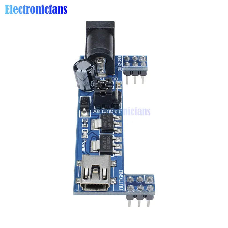 MB102 Макет питание модуль DC 3,3 В в В 5 в Для Solderless Mini USB питание Совместимость хлеб доска MB-102 MB 102