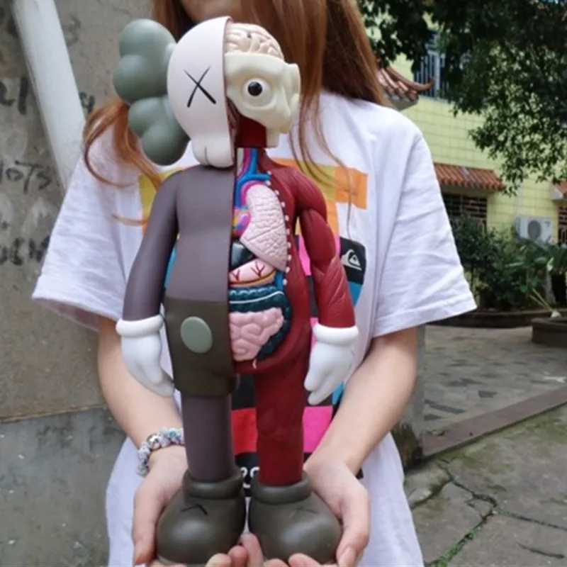 

16 Inches Original Fake KAWS Brian BFF Dissected Companion Street Art PVC Action Figure Model Toy With Original Box X1130