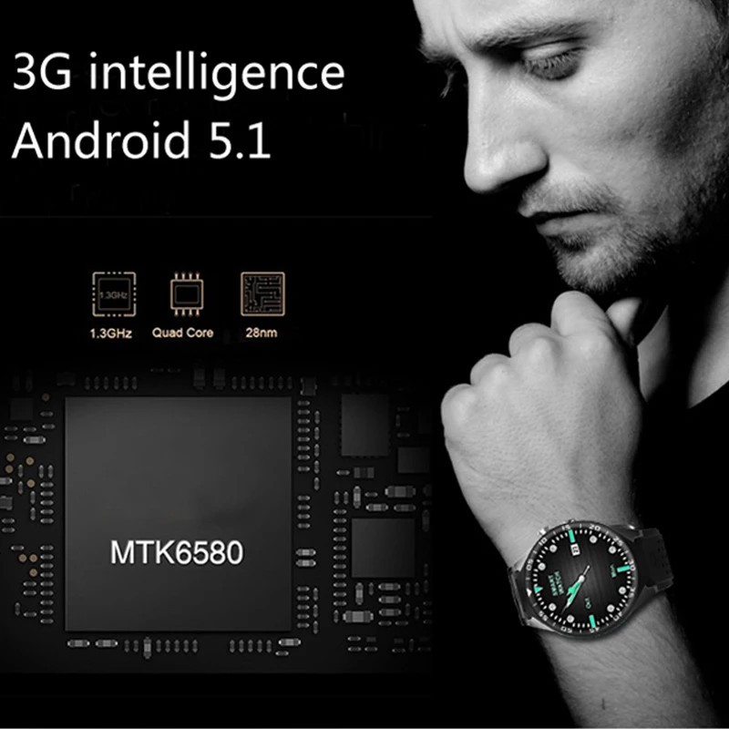 2018 Hot Sale Original Smart Watch 1.3 inch Heart Rate Camera Video Health Monitoring SmartWatch Phone With 3G WIFI SIM For Gift