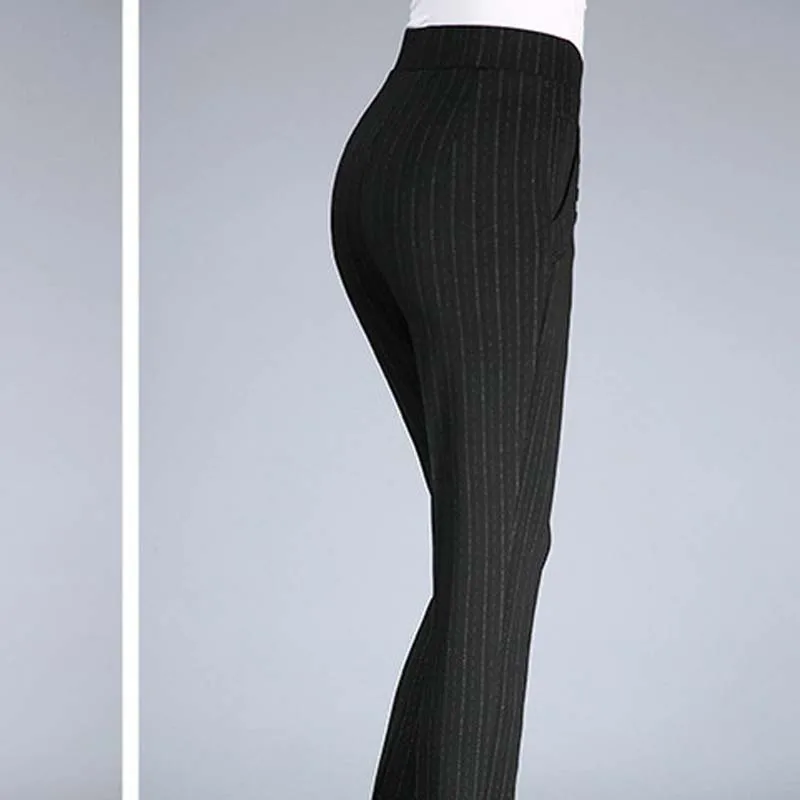 Pantalones gris Y E Oscuro Otoño Mediana Pxos49xsj Invierno Carga plata Edad gris Madre Con Rectos De Mujer Negro rwqgAr6