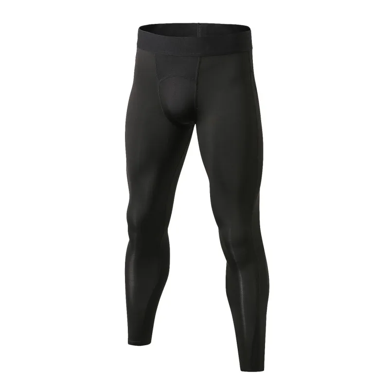 Size XS-2XL men's casual quick-drying tights riding compression sports stretch high waist pants - Цвет: B