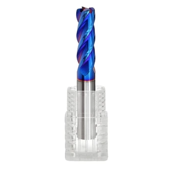 

D6x15xD6x50Mmx4T Solid Carbide 4 Flutes Flattened End Mills With Straight Slim Shank Milling Cutter Hrc65 Coated
