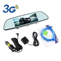 5,0 "HD 1080 P Bluetooth Wi Fi 3g автомобиля зеркало заднего вида gps Android 6,86 двойной камера DVR Cam полный видео регистраторы оперативная память 1