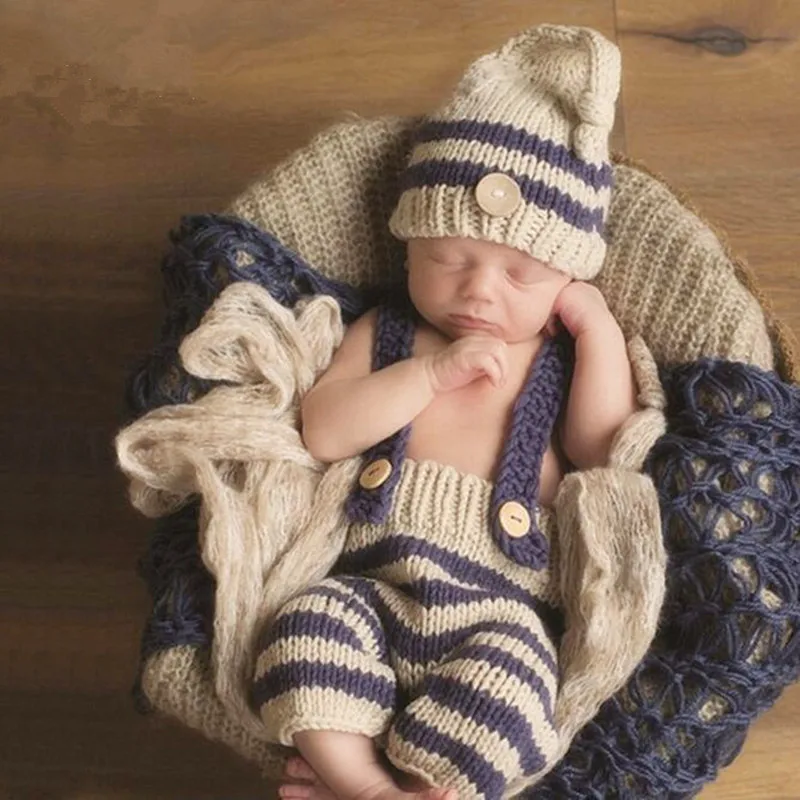 Cute Newborn Baby Crochet Photography Photo Props Outfits Baby Costume