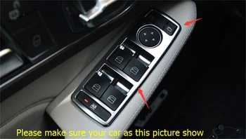 

Yimaautotrims Inner Door Armrest Window Lift Button Cover Trim Interior Fit For Mercedes Benz CLA 200 220 W117 2014 - 2017