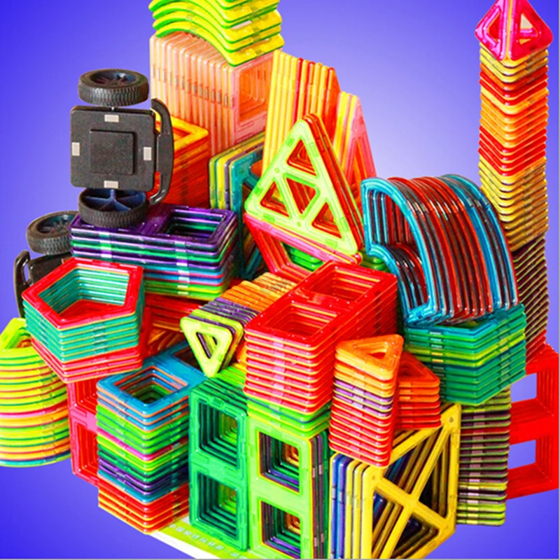 10 шт./компл. большой Размеры магнитные стоительные блоки DIY одной дизайнерские Запчасти аксессуар построить Магнитная модель Развивающие игрушки для детей