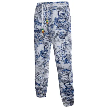 

2019 spring Summer Men Leisure Causal Harem Pants New Fashion Hip Hop Joggers Cotton Sweatpants Elastic Cuff plus-size M-5XL