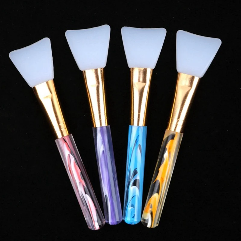 

Facial Mud Mask Flat Silicone Makeup Brush Skin Face Care Cosmetic Applicator