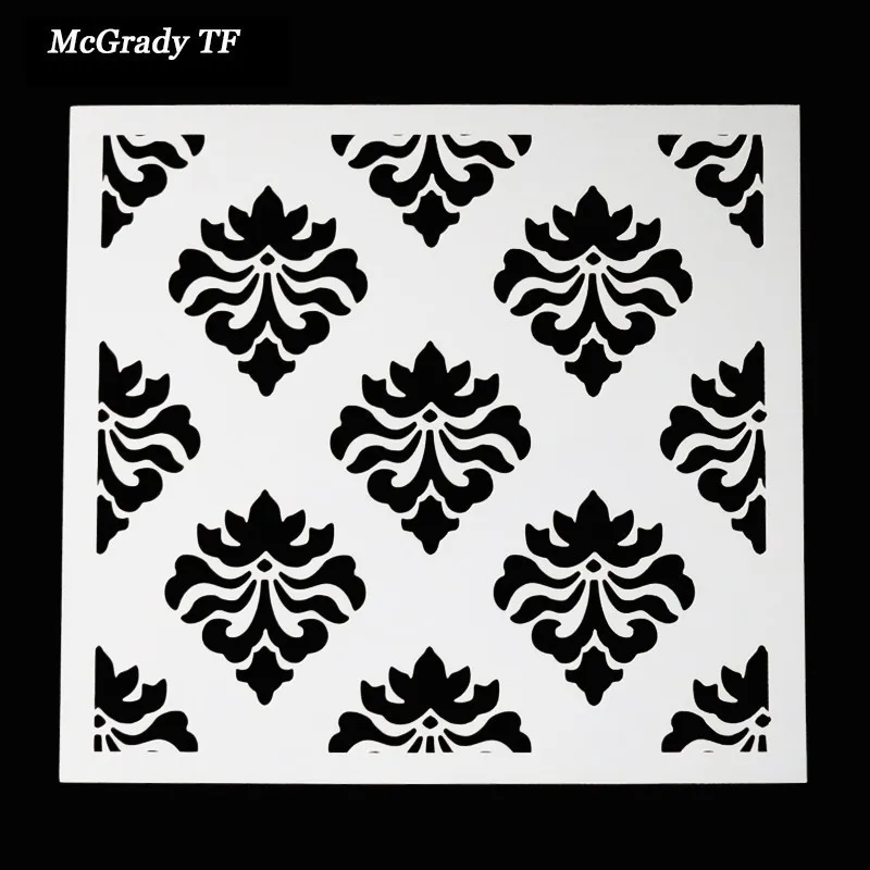 13x13cm flower design cake stencil for wedding cake fondant decorating