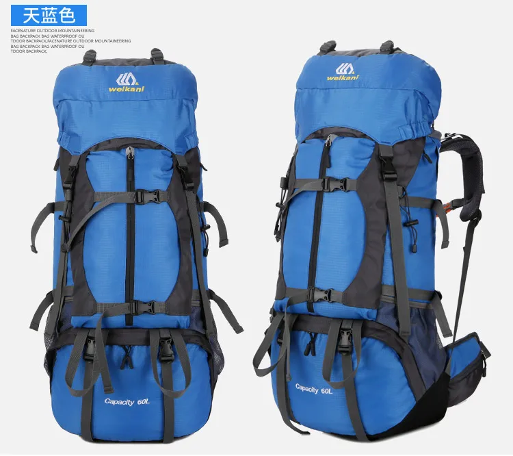 60л Открытый Нейлоновый походный рюкзак, походная сумка для альпинизма, сверхлегкая Спортивная дорожная посылка, брендовый ранец, рюкзак, сумки на плечо