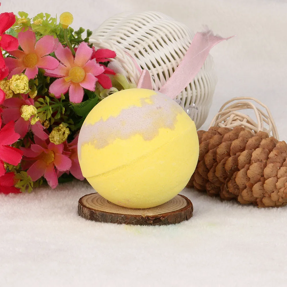 

Honey Aroma Bath Bombs Ball Natural Sea Salt Bubble Essential Body Scrub soft bath bomb ball boules de bains wholesale