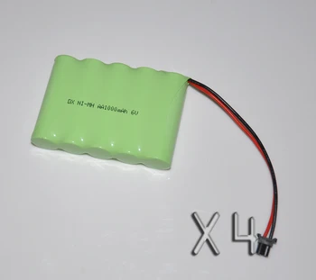 

4PCS 6V AA 1000MAH rechargeable battery pack 1000mah 2A ni-mh nimh batteries NI MH cell for toys cordless phone A
