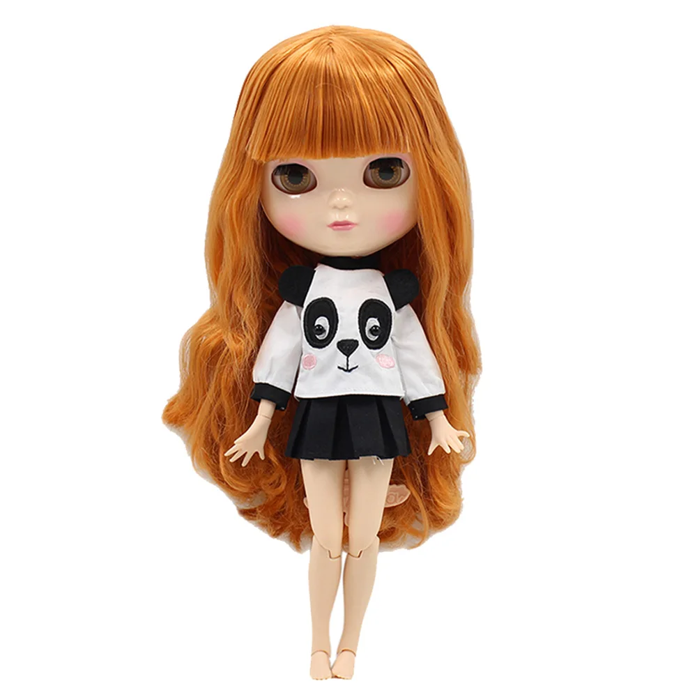 

ICY nude doll 30cm small chest Joint azone Body orange brown hair with bangs Fortune Days F&D No.230BL0145 free shipping
