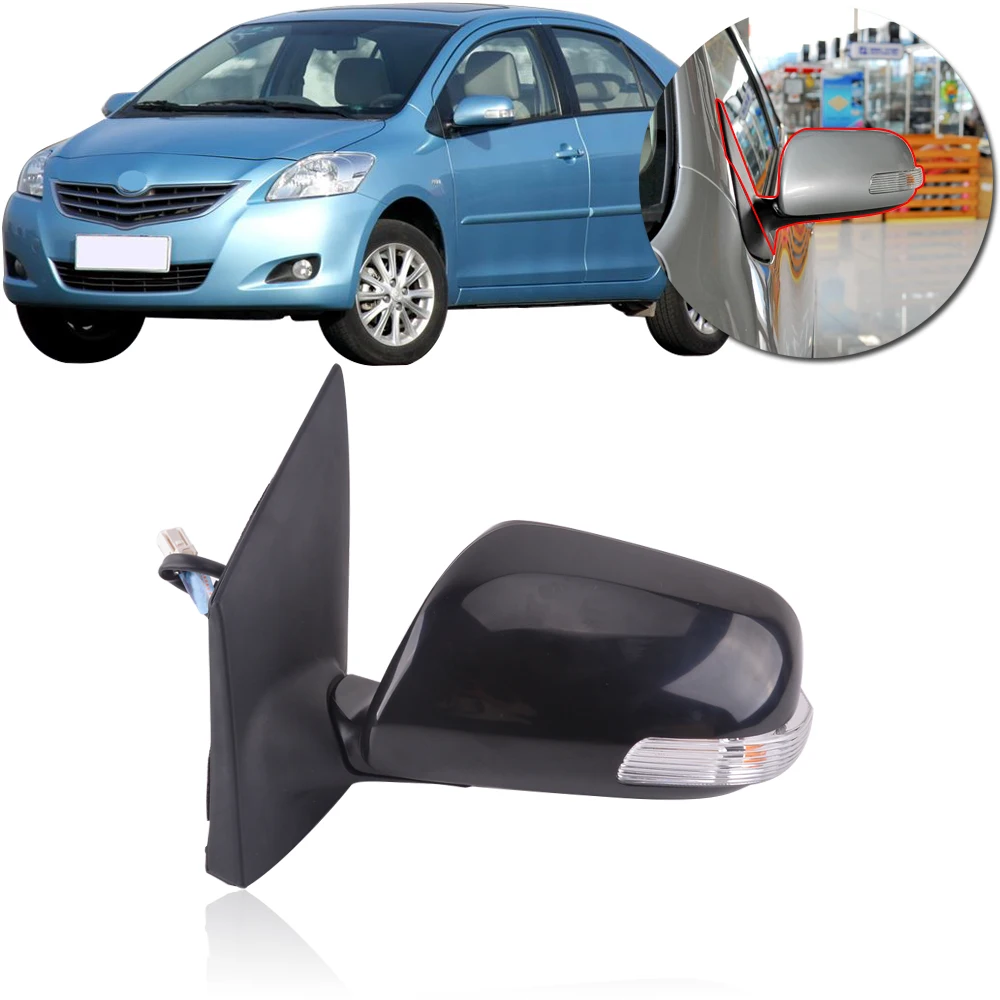 

CAPQX For Toyota VIOS 2008 2009 2010 2011 2012 2013 7pin Pautomatically Electric Folding Rear view Rearview Mirror 87910-0D400