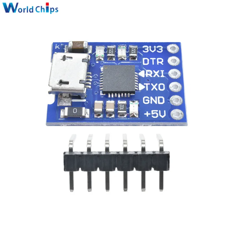10Pcs Micro Usb To Uart Ttl Module 6Pin Serial Converter Stc CP2102 ig