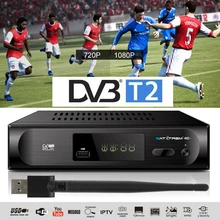 HDMI HD 1080P DVB-T2 тюнер приемник спутниковый декодер ТВ коробка ТВ тюнер DVB T2 с Usb WiFi поддержка AC3 PVR EPG двойной CVBS USB