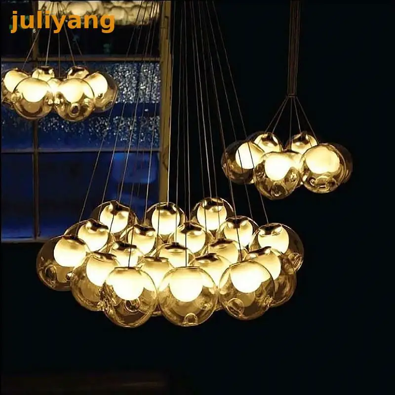 Juliyang lampade дизайнерский витражный подвесной светильник DIY Цветная стеклянная