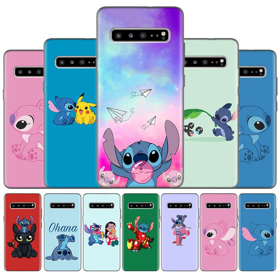 

Silicone Case Cover For Samsung Galaxy S10 S10e 5G S9 S8 J8 J6 J4 Plus 2018 M40 M30 M20 M10 S10Plus S9Plus S8Plus Cartoon Stich