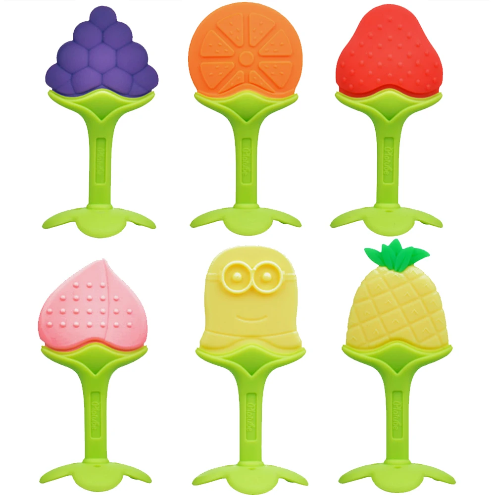 

2pcs BPA Free Silicone Teethers for Infant Anti-swallowing Baby Toddler Babies Chew Charms Kids Teething No Latex Nitrosamine