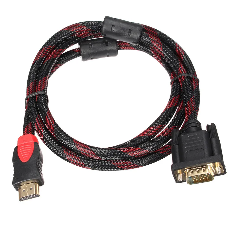 1080P HDMI To VGA Audio Video Cables Digital Cables Electronics