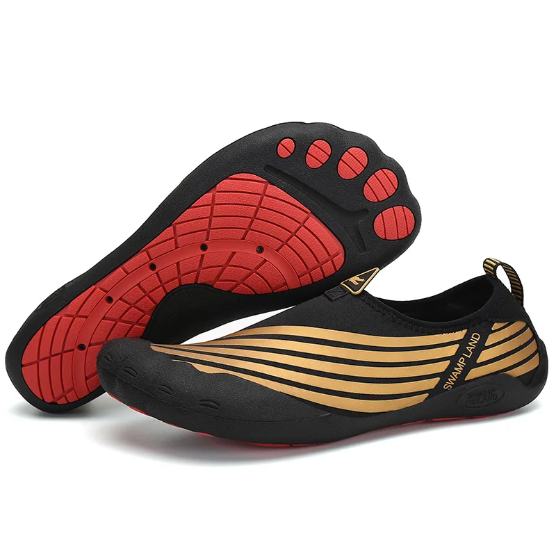 أكوا أحذية الرجال الصيف تنفس أحذية ماء نعال شاطئ المنبع أحذية امرأة تصفح الصنادل السباحة جوارب الغوص