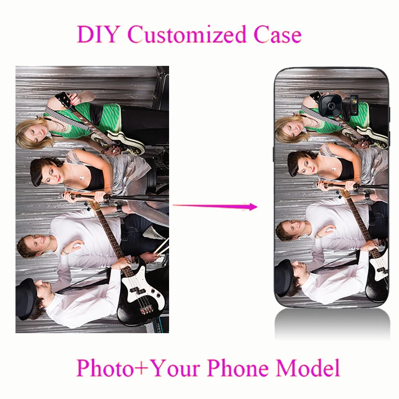 

DIY Photo images design Customize Mobile Phone Case For Samsung S8 S9 S10plus Note 8 9 A6 2018 A6 Plus 2018
