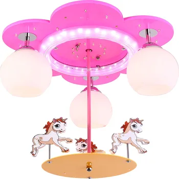 

Children's room lovely carousel ceiling lamp kindergarten playground children's fun park applicable