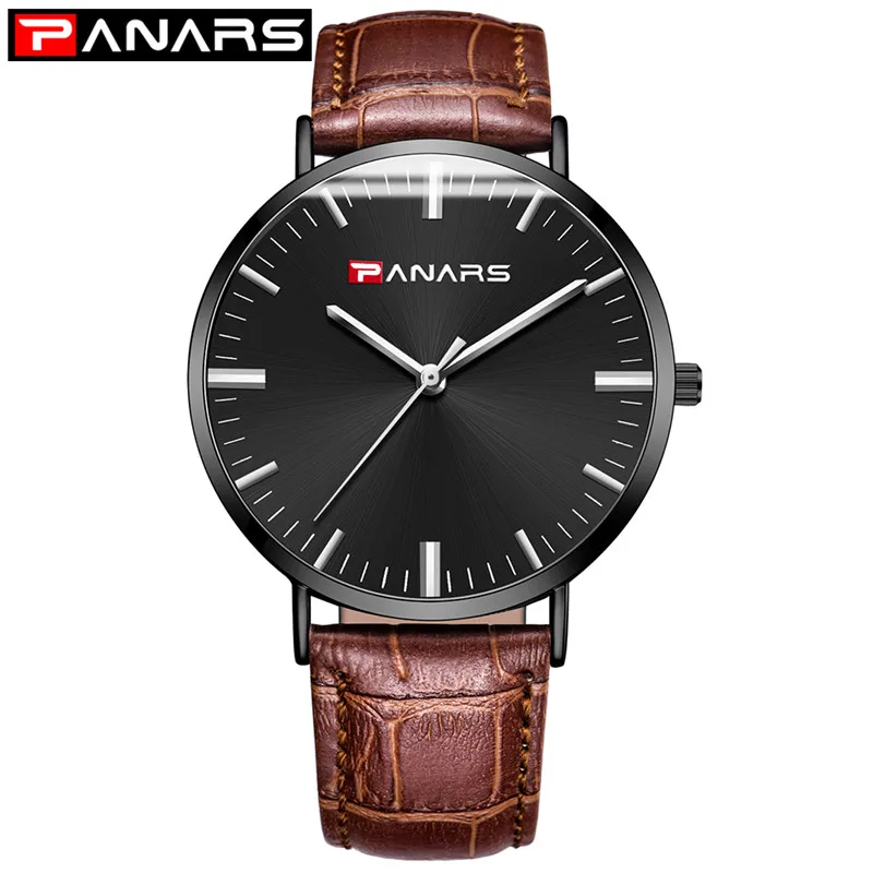 Мужские часы Топ бренд класса люкс водонепроницаемые тонкие сетчатые минималистичные наручные часы для мужчин кварцевые спортивные часы Relogio Masculino - Цвет: brown black