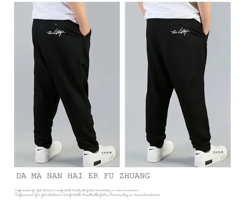 Casual Fat Boys Pants Summer Spring Plus Size Trousers for Children Teenage School Pure Black Long Pant Big Boys Clothes 12 14Y