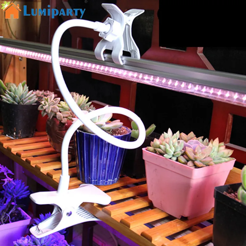 

LumiParty Stand Bracket Adjusted Mobile Clip Holder for LED Grow Light Tube 360Rotating Mount Greenhouse Hydroponic System 63 cm