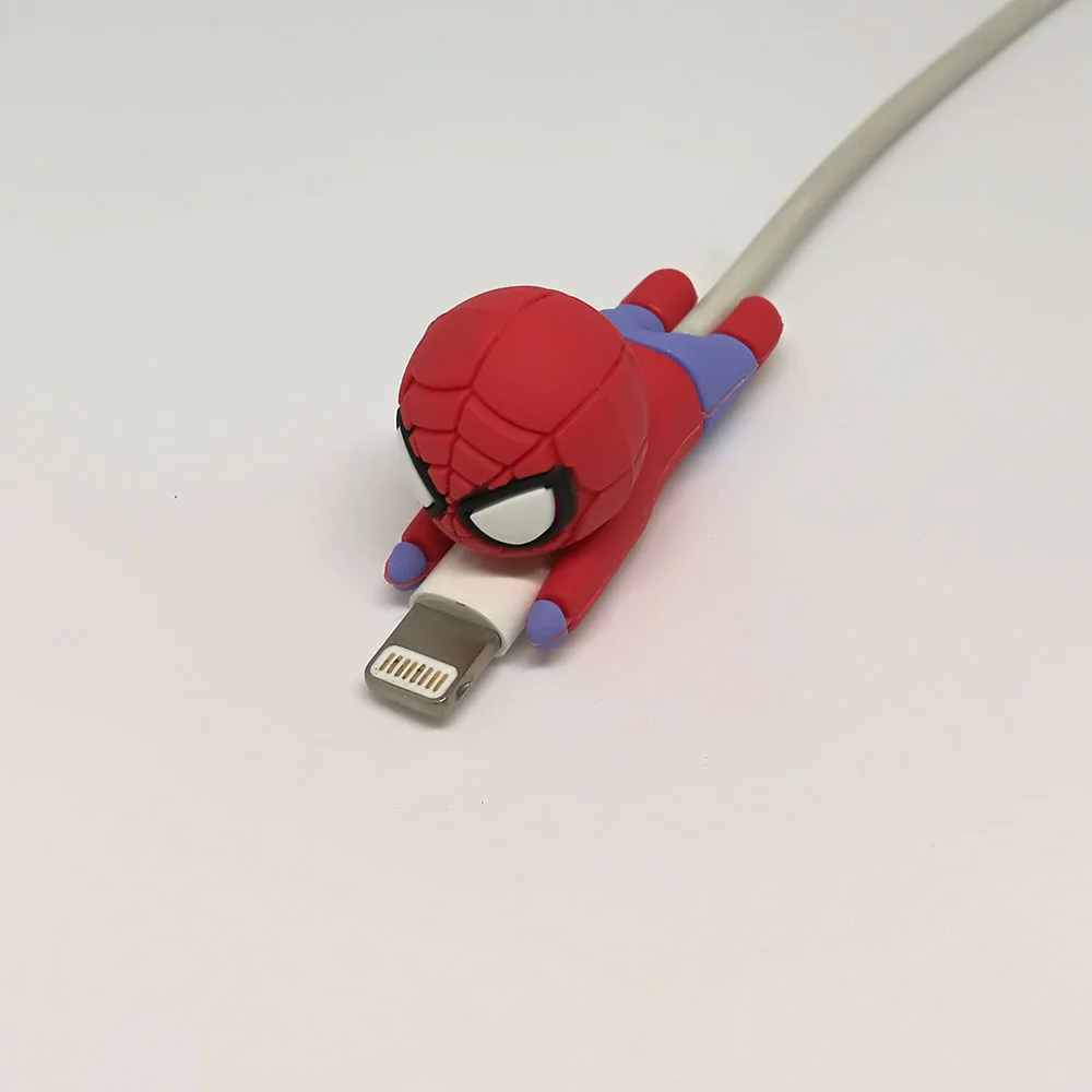 Кабель укуса милые животные кабель протектор для iphone USB кабель Органайзер чомперы зарядное устройство провода держатель для iphone кабель дропшиппинг - Цвет: Красный